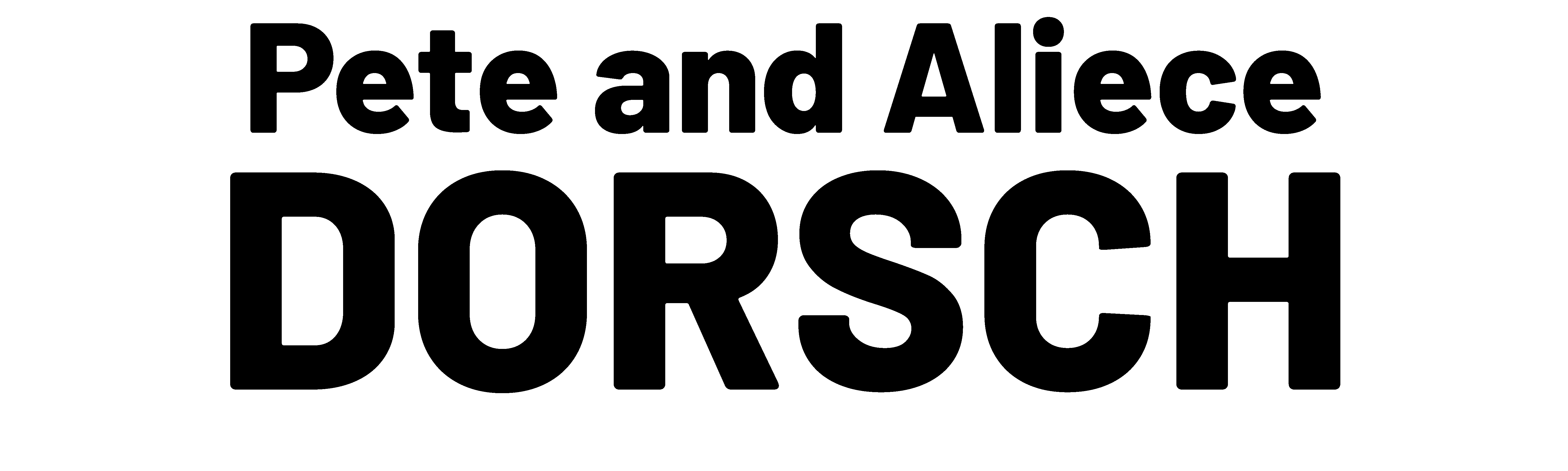 pete and aliece dorsch logo